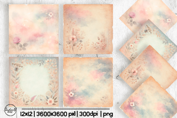 Download Watercolor Botanical Digital Paper - Digital paper Collection